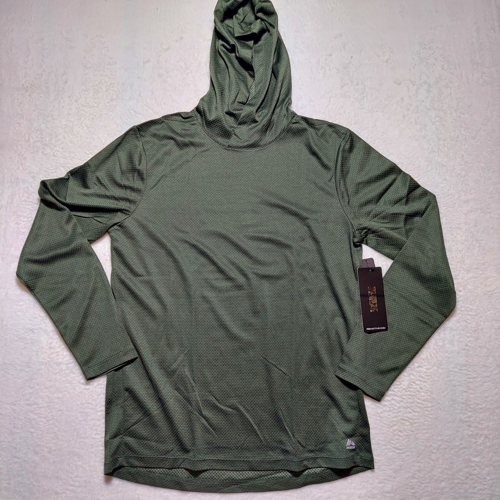 RBX Performance Hoodie Mens Medium Green New Active Training CRM154D Long Sleeve